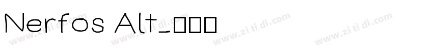 Nerfos Alt字体转换